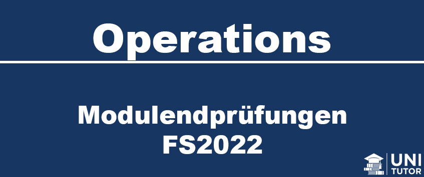 Modulendprüfung FS2022 - Operations