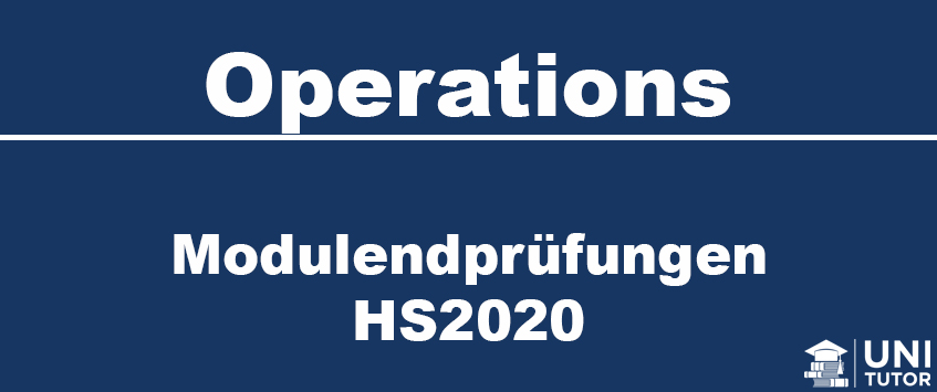Modulendprüfung HS2020 - Operations